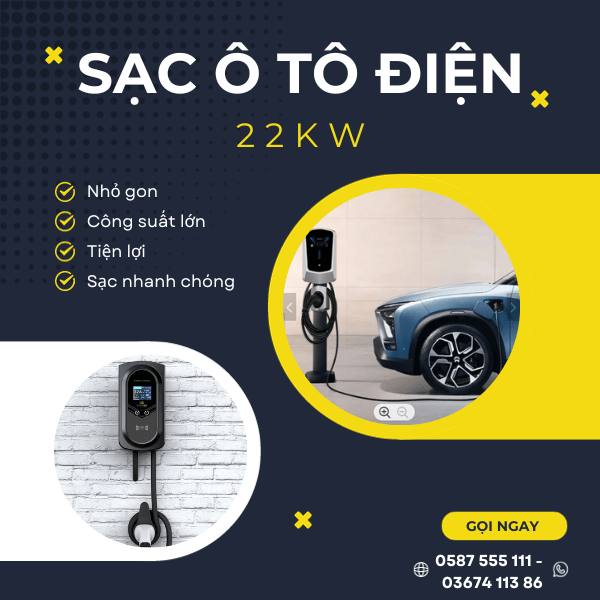 sạc ô tô điện 22kW chất lượng