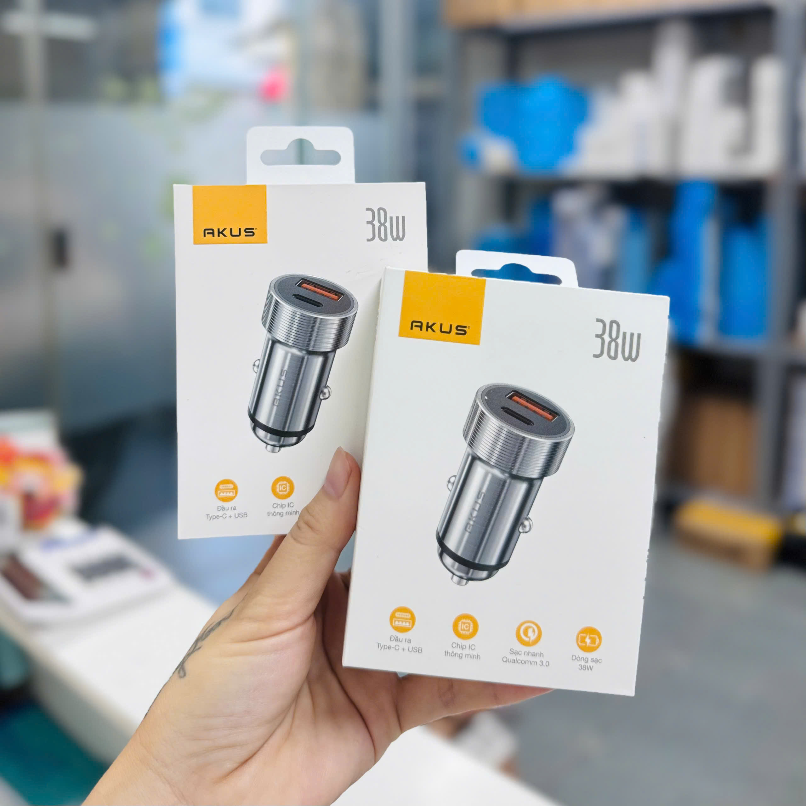 Tẩu sạc ô tô Akus OT-044